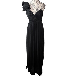 City Triangles Women’s Long Dress Gown Black Size 4 Sleeveless Prom Evening